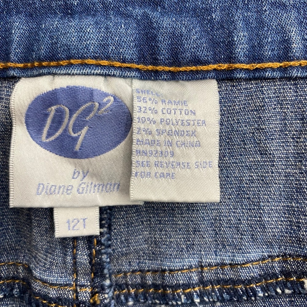 DG2 by Diane Gilman Womens Tall Bootcut Jeans Blue Western Studded Pockets 12T - Picture 5 of 8